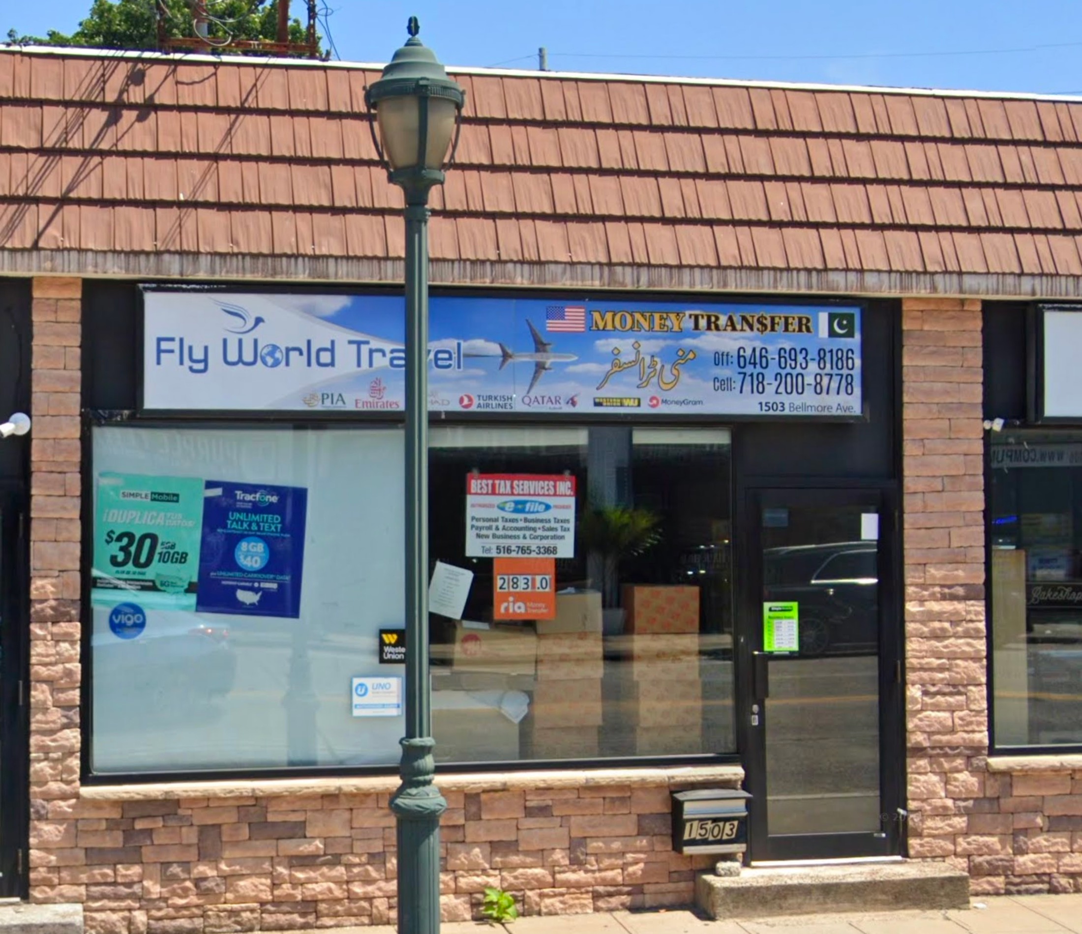 Fly World Travel office in Bellmore New York for airline ticketing and Umrah package planning